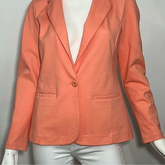 Liverpool Los Angeles Sherbert/Cantaloupe Front Button Blazer -- S - Picture 7 of 16